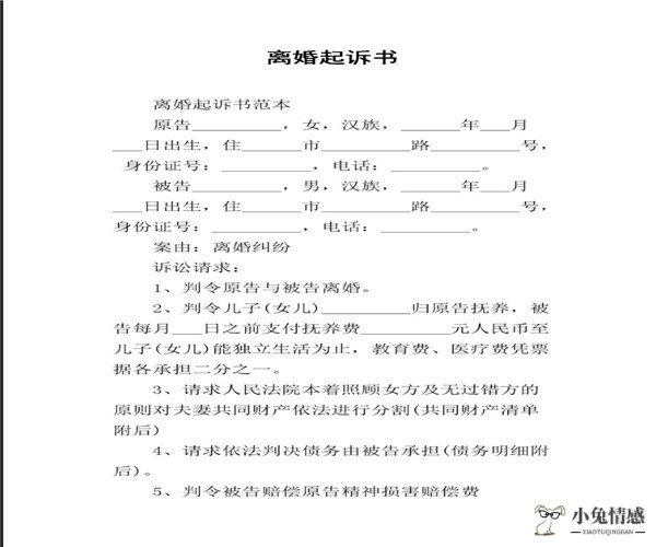 诉讼离婚费用_夫妻诉讼离婚一审是终审吗_离婚诉讼起诉状
